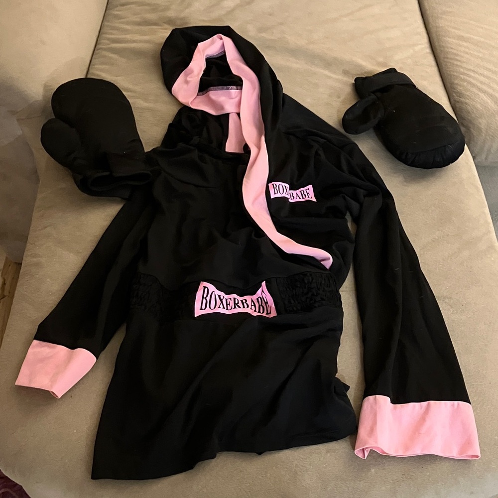 Pink & Black Boxer Costume-
